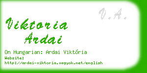viktoria ardai business card