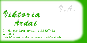 viktoria ardai business card